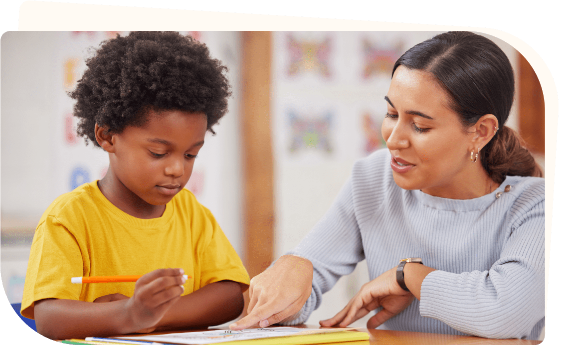A friendly therapist welcoming a family to Butterfly Effects care services